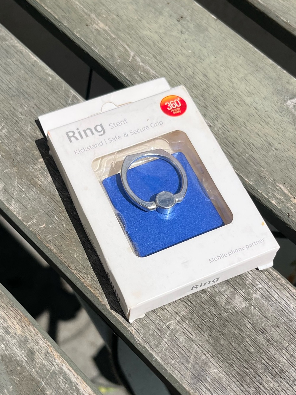 NWT Ring Phone Kickstand in Blue with 360 Rotating Grip - Picture 4 of 4